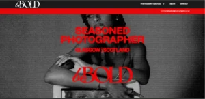 be bold photography web design