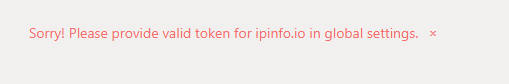 ipinfo.io error fluentforms