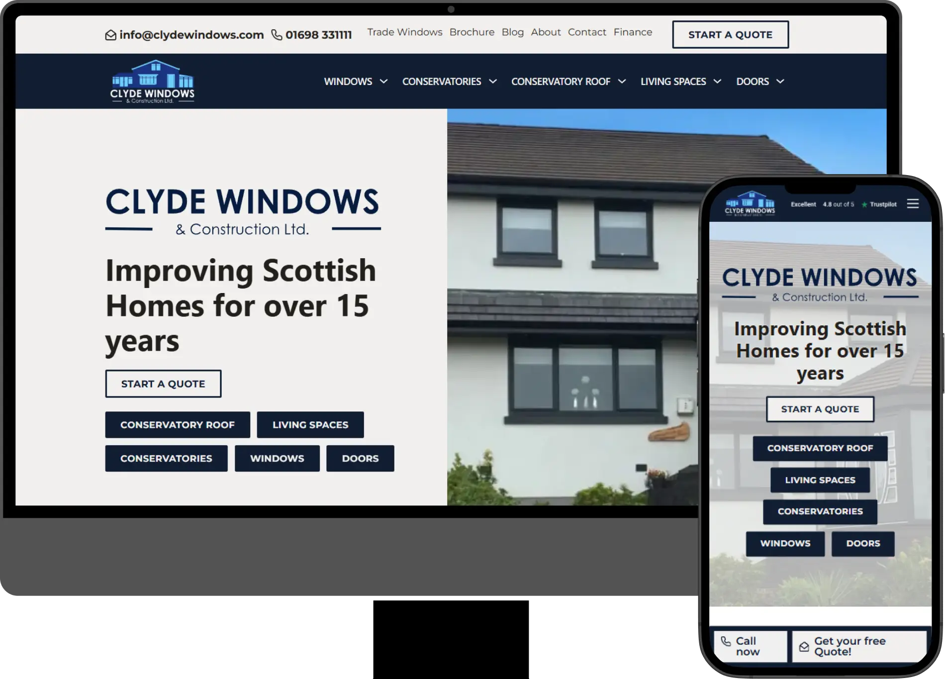 web design double glazing company
