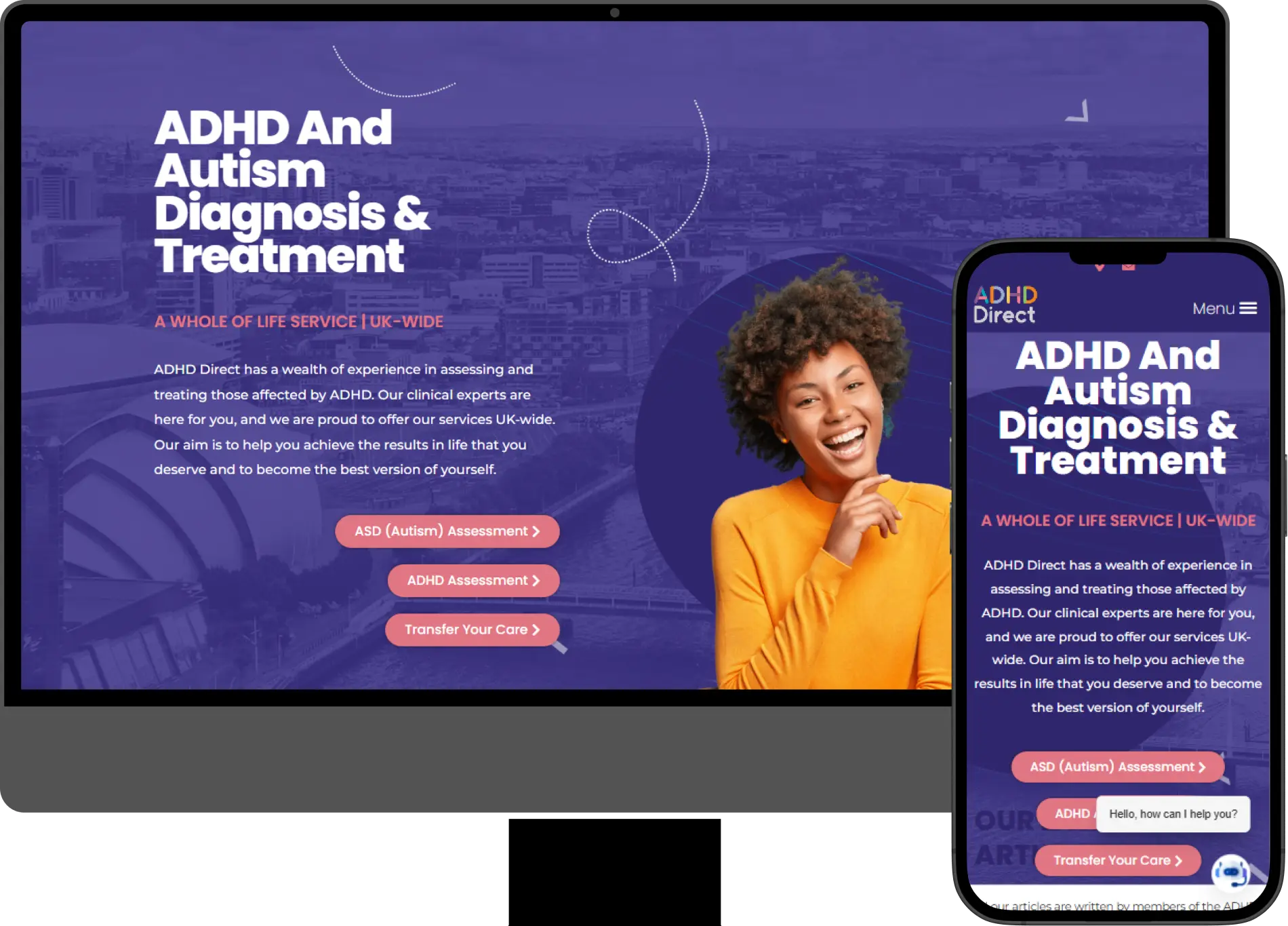 web design adhd clinic